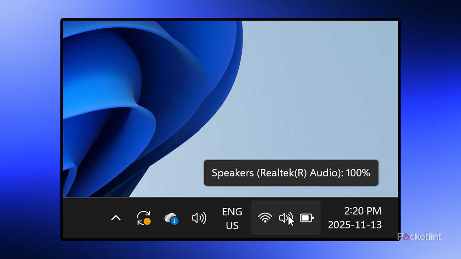 Adjust volume with mouse cursor Windows 11.