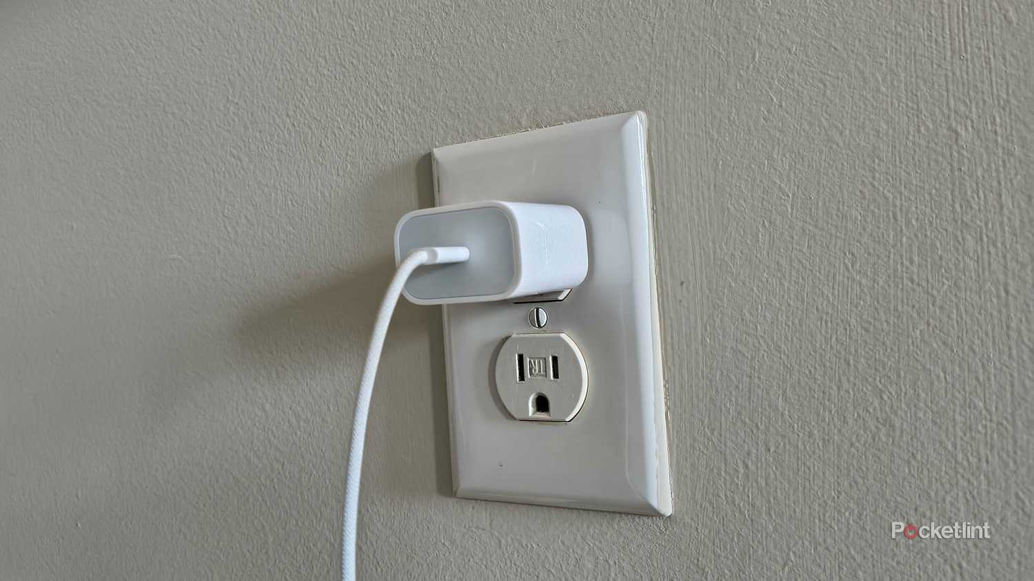 An iPhone charger. 