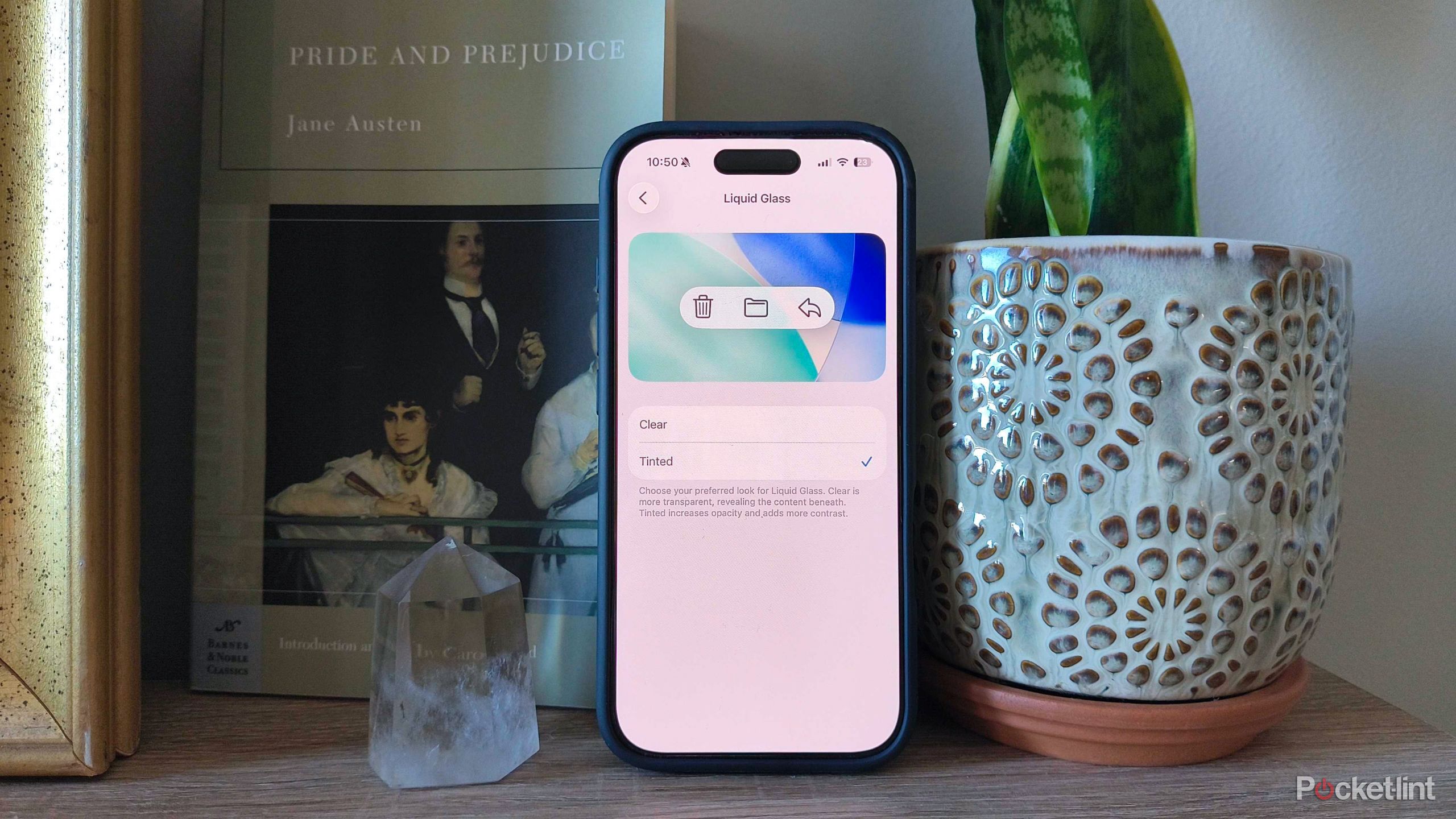 iOS 26.1 liquid glass toggle. 