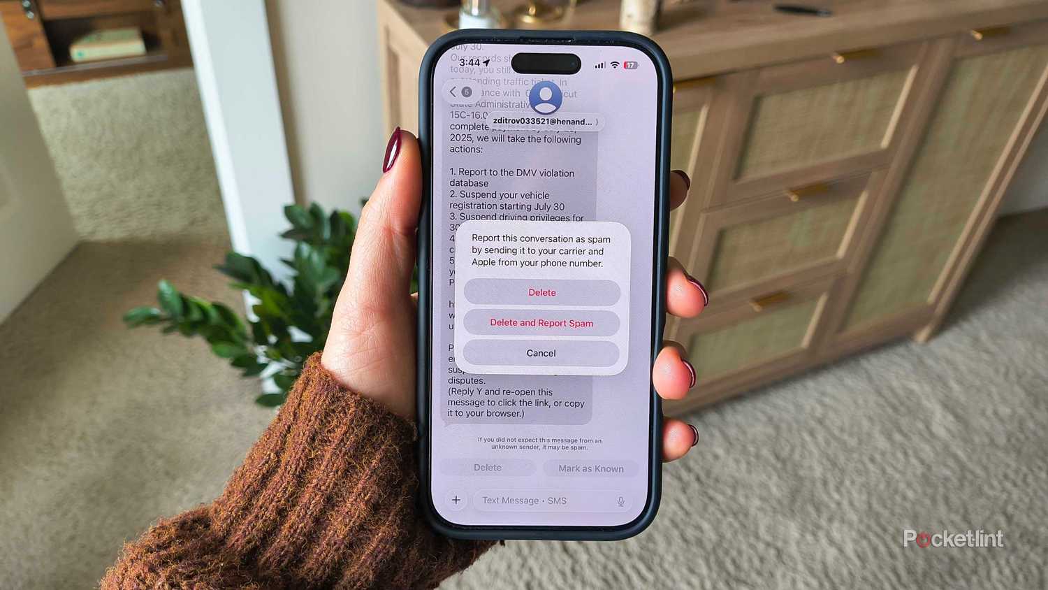 Spam texts on iMessage. 