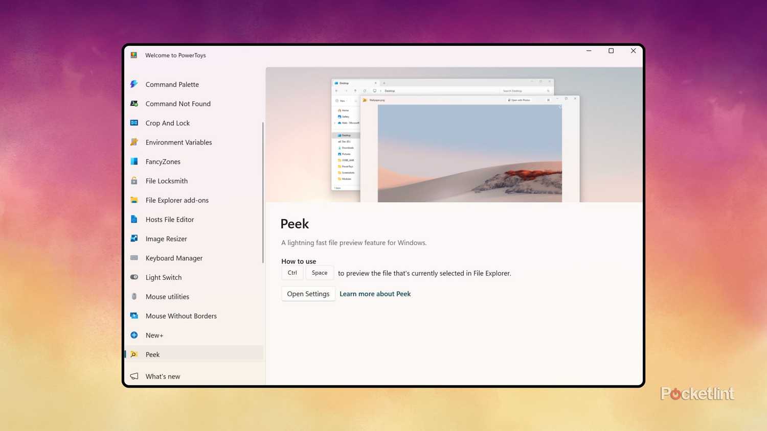 Microsoft PowerToys Peek screenshot