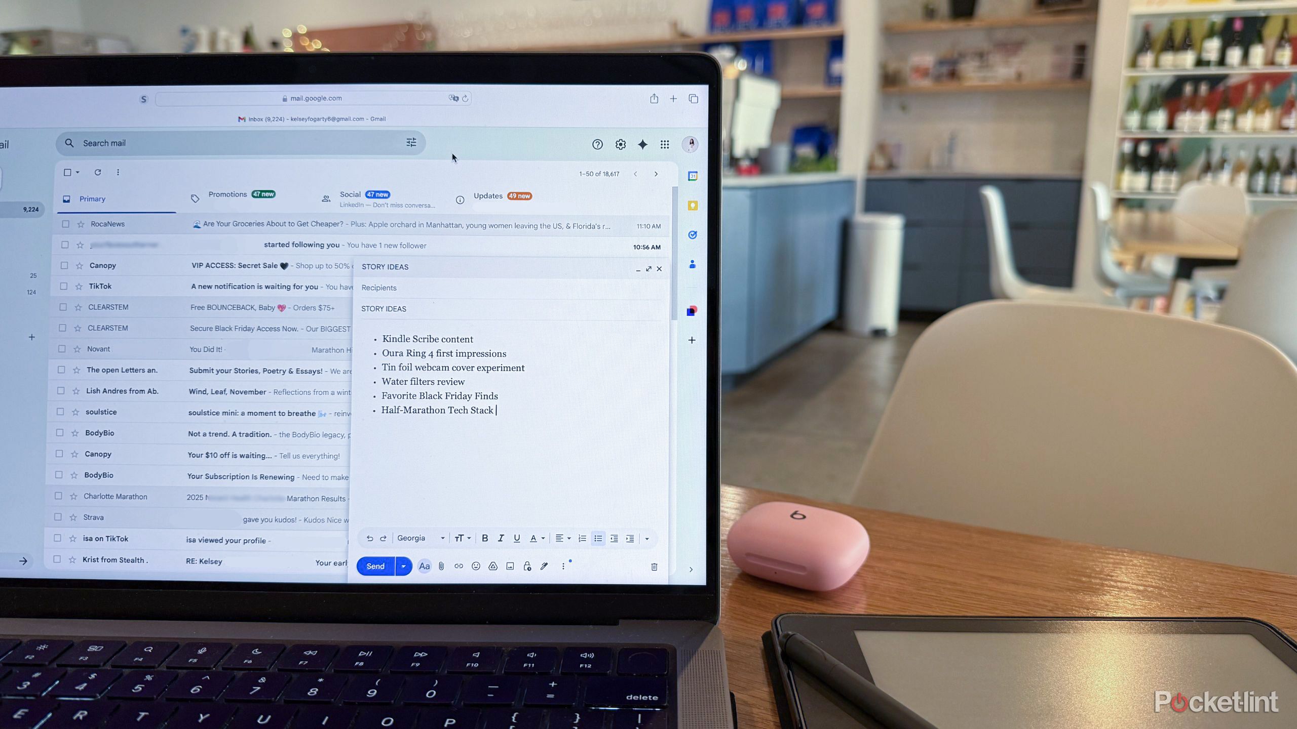 Notetaking in Gmail. 