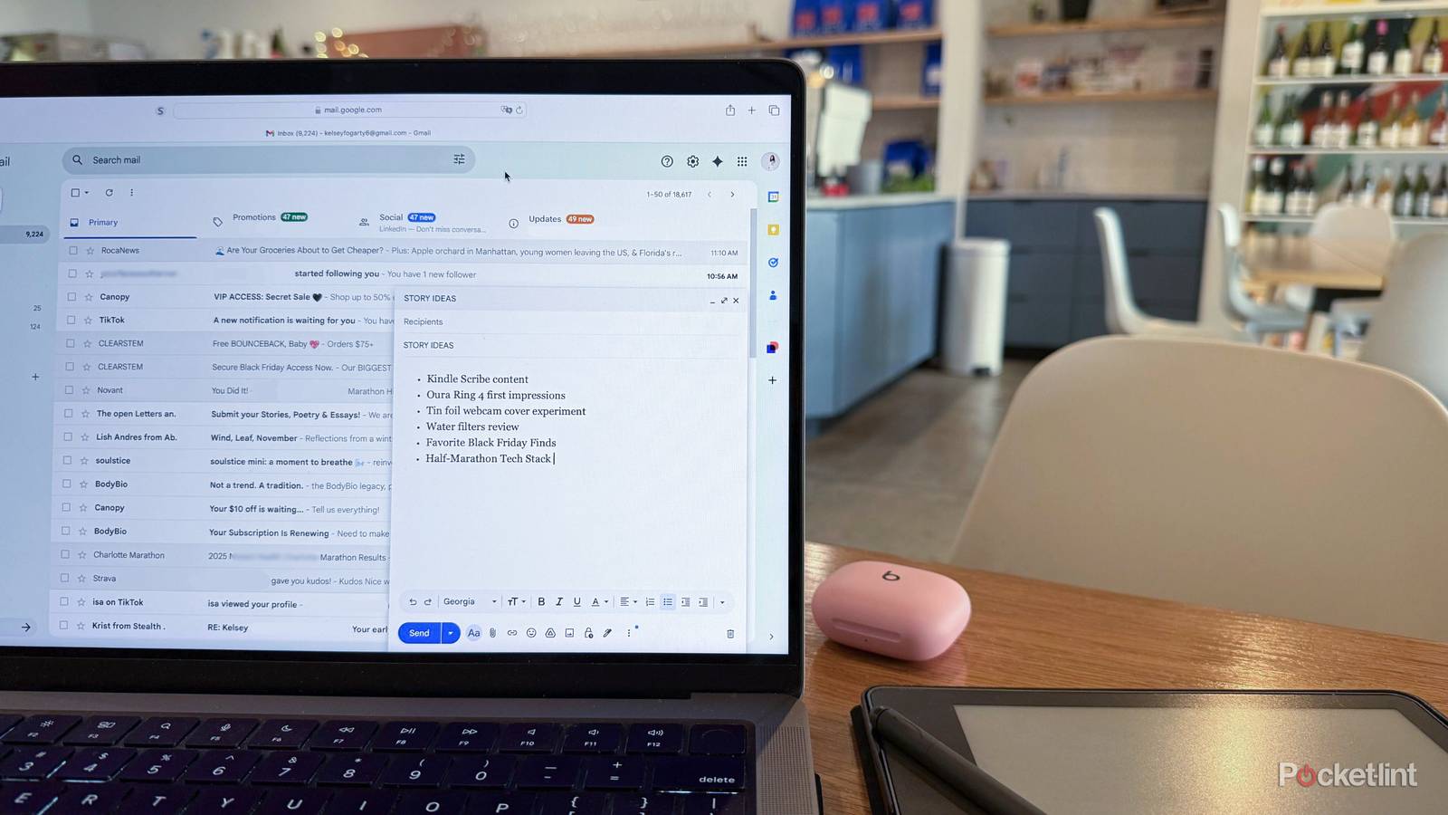 Notetaking in Gmail. 
