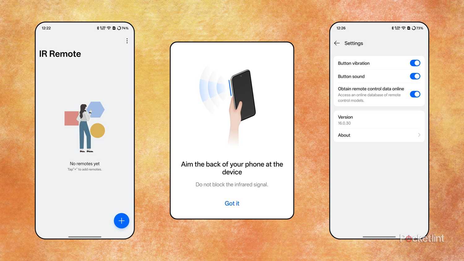 اسکرین شات های وان پلاس 15 IR Remote