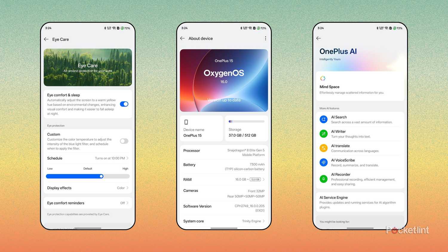 OxygenOS 16 screenshots