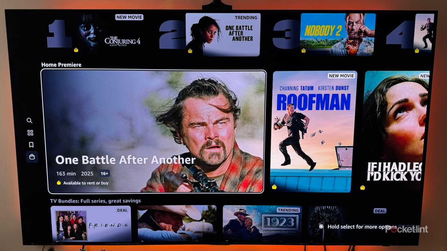 Prime Video on an OLED TV.