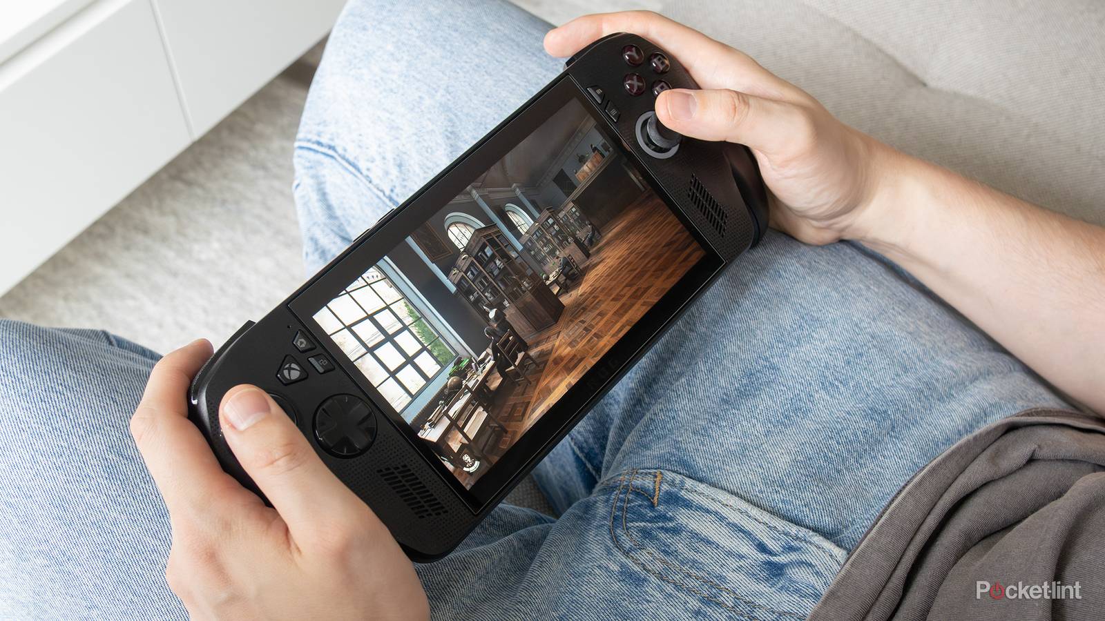 Holding the ROG Xbox Ally X 