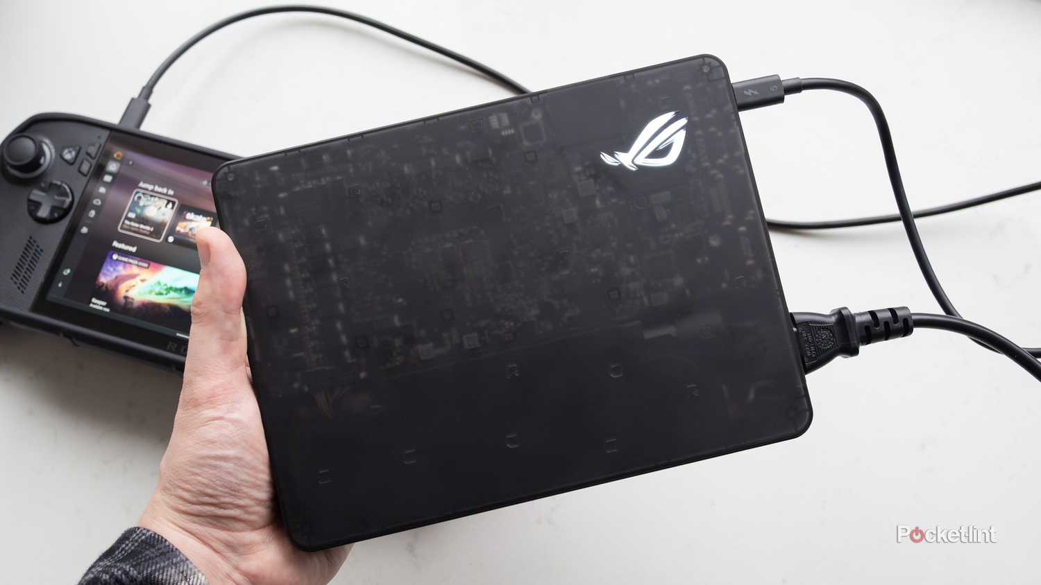 The front of the ROG XG mobile eGPU