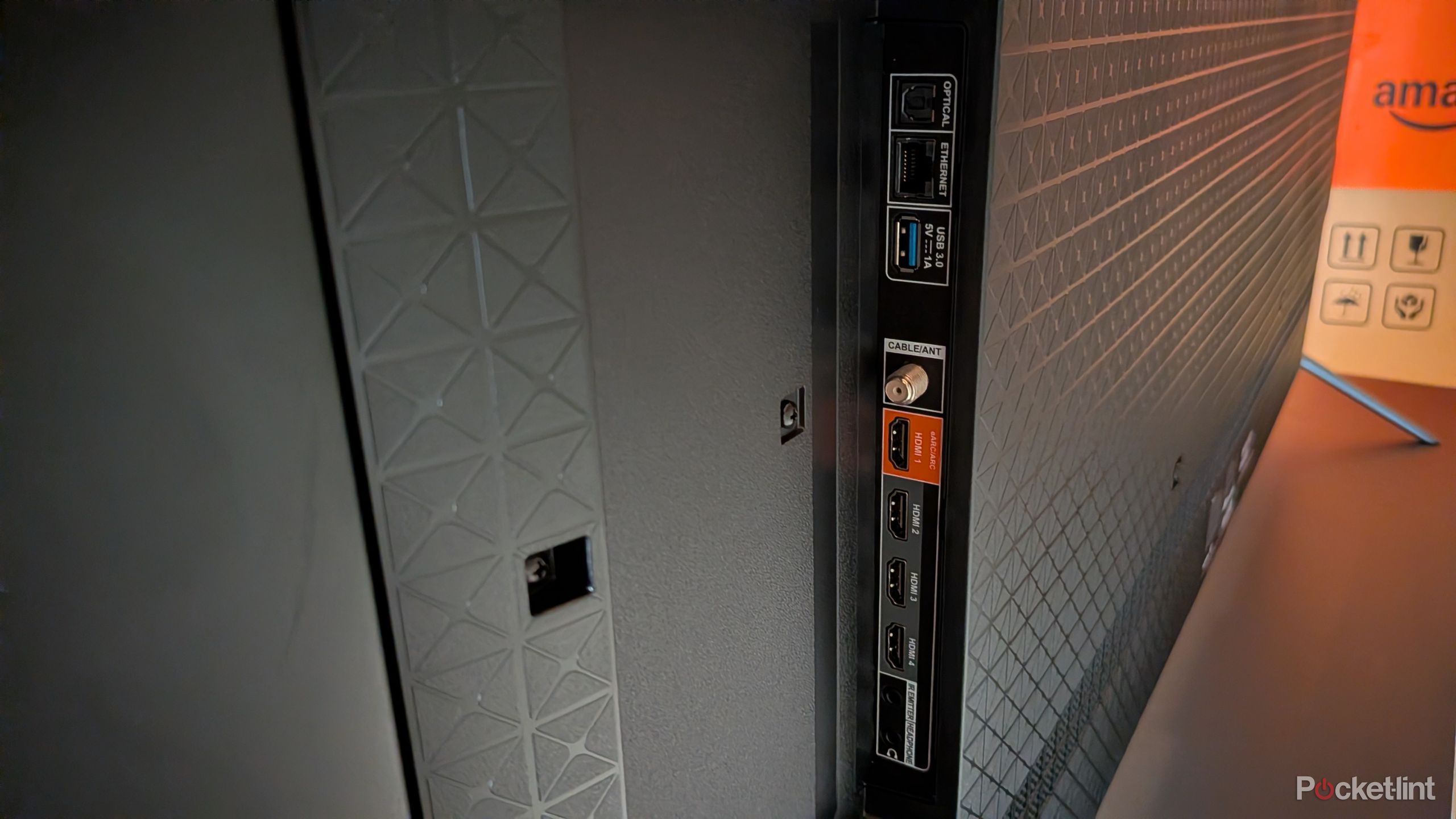 The ports on the Fire TV Omni QLED.