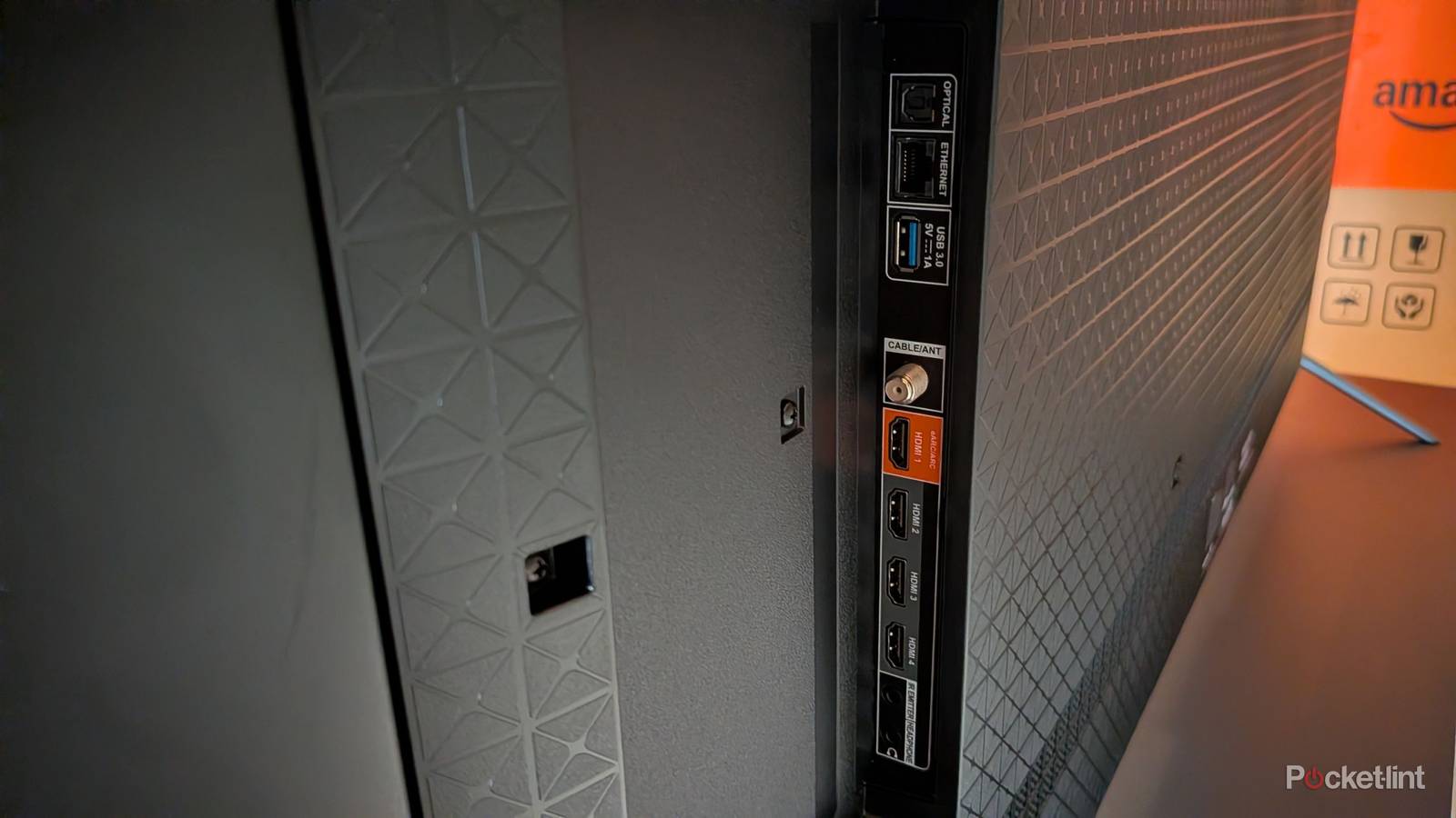 The ports on the Fire TV Omni QLED.