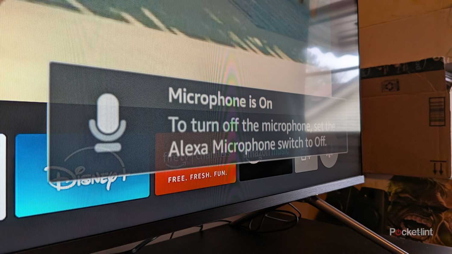 Alexa Microphone on Amazon Fire TV.