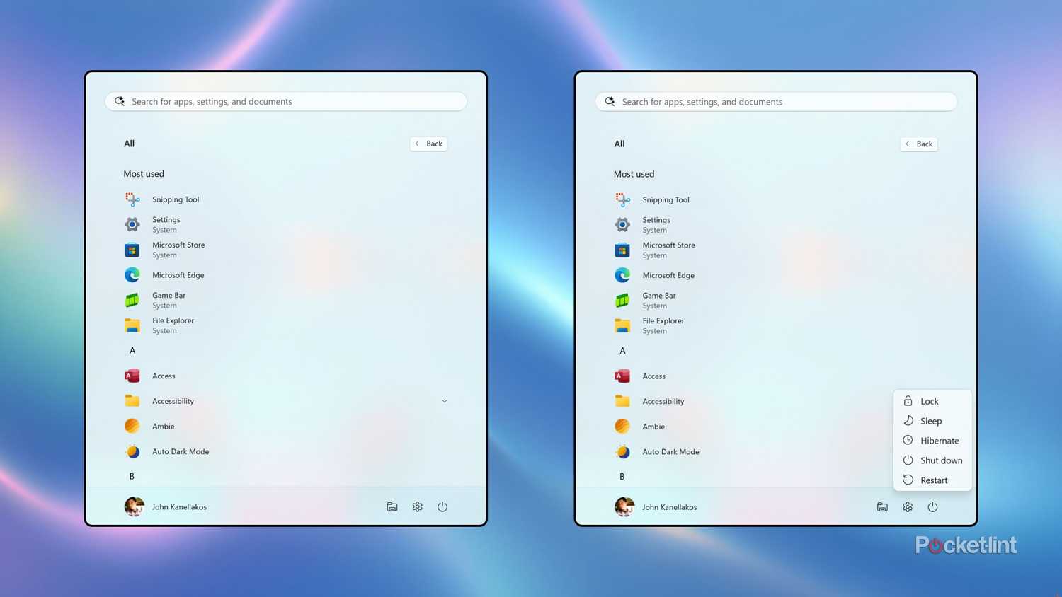 Windows 11 restart PC screenshots