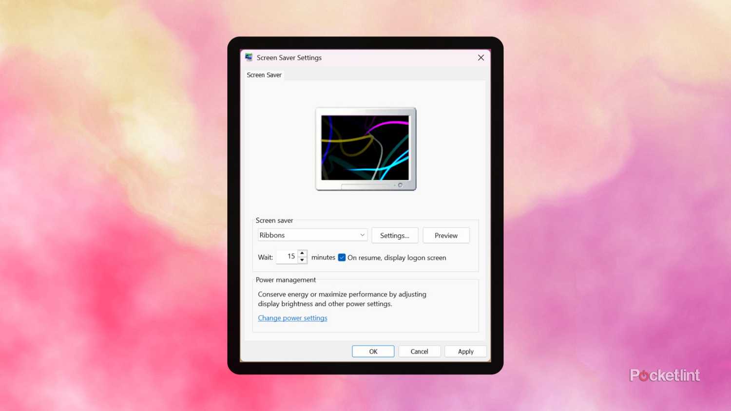Windows 11 screensavers screenshot