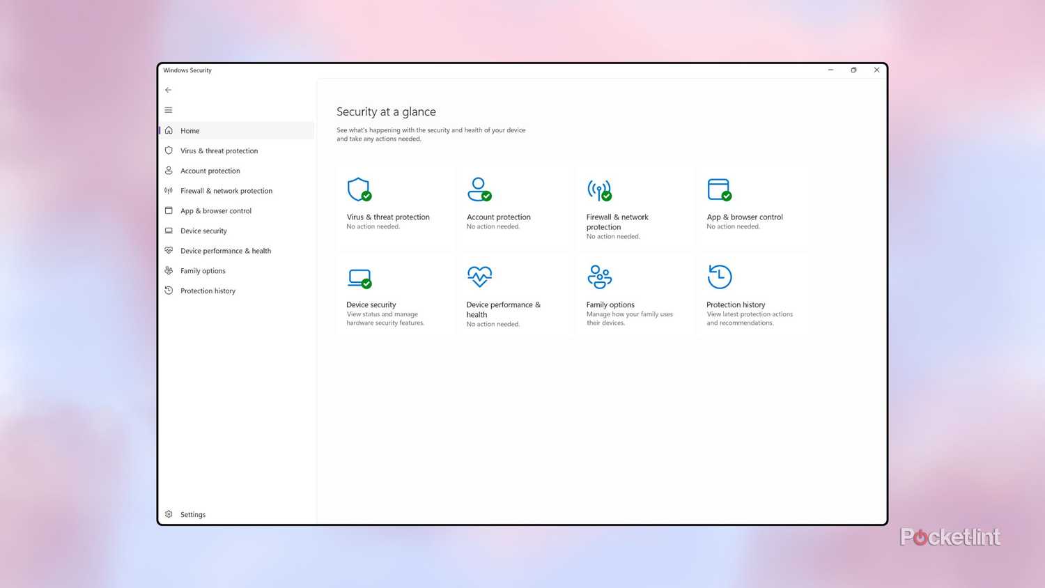 Windows 11 Security application screenshot