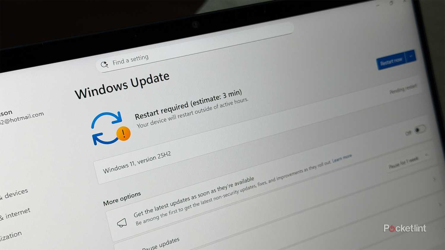 Windows Update on Windows 11 PC.