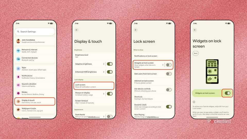 Android 16 QPR2 lock screen widgets screenshots 1