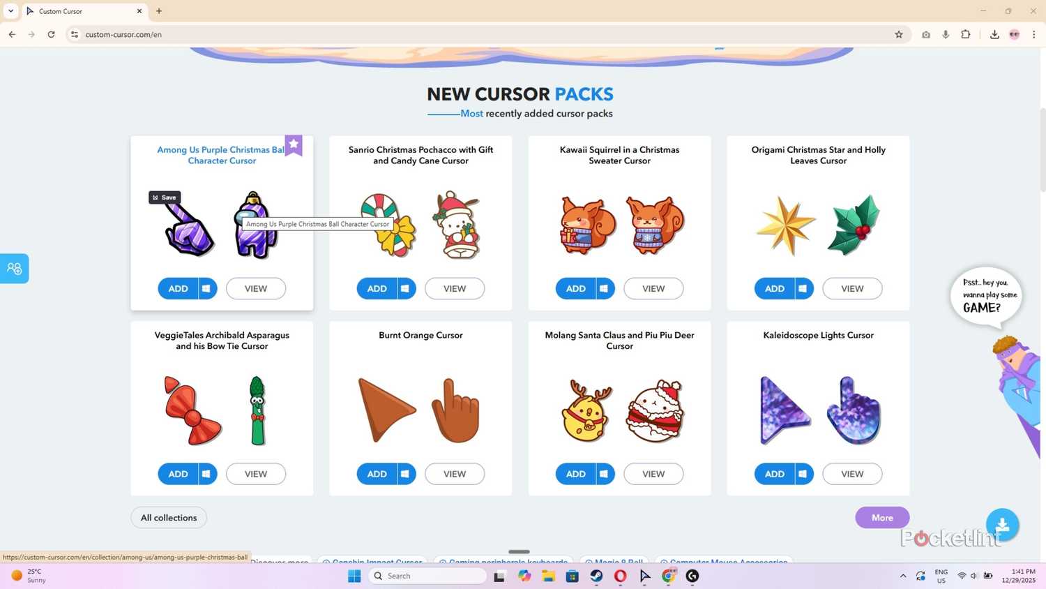 Standard Windows cursors are boring. I create custom pointers with this ...