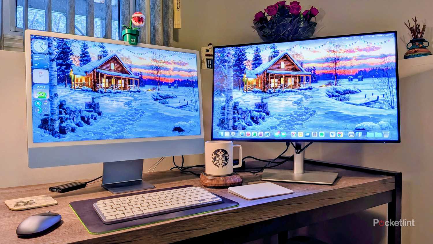 Dell U2725QE monitor desk setup