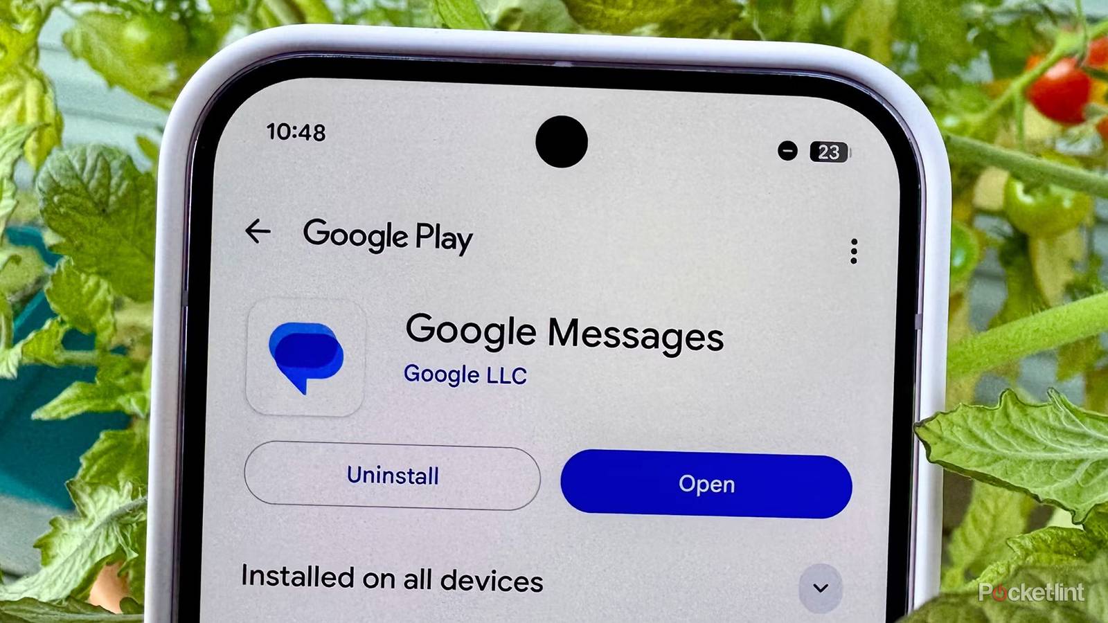 Google Messages on Pixel device.