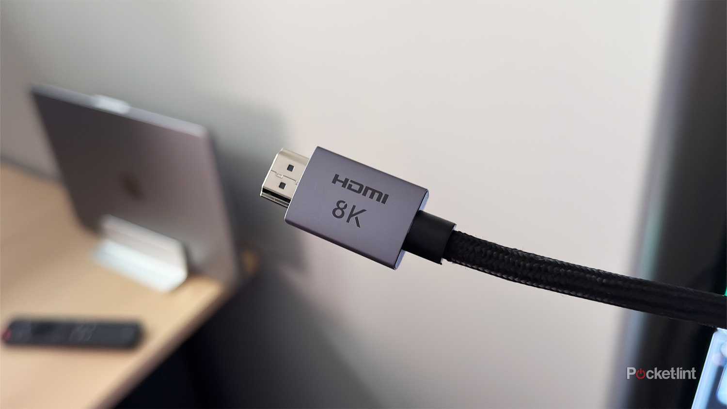HDMI 2.1 cable with 8K written on it.