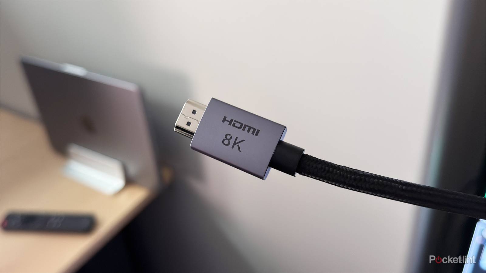 HDMI 2.1 cable with 8K written on it.
