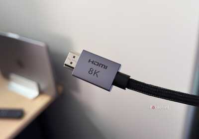 An 8K-ready HDMI 2.1 cable.