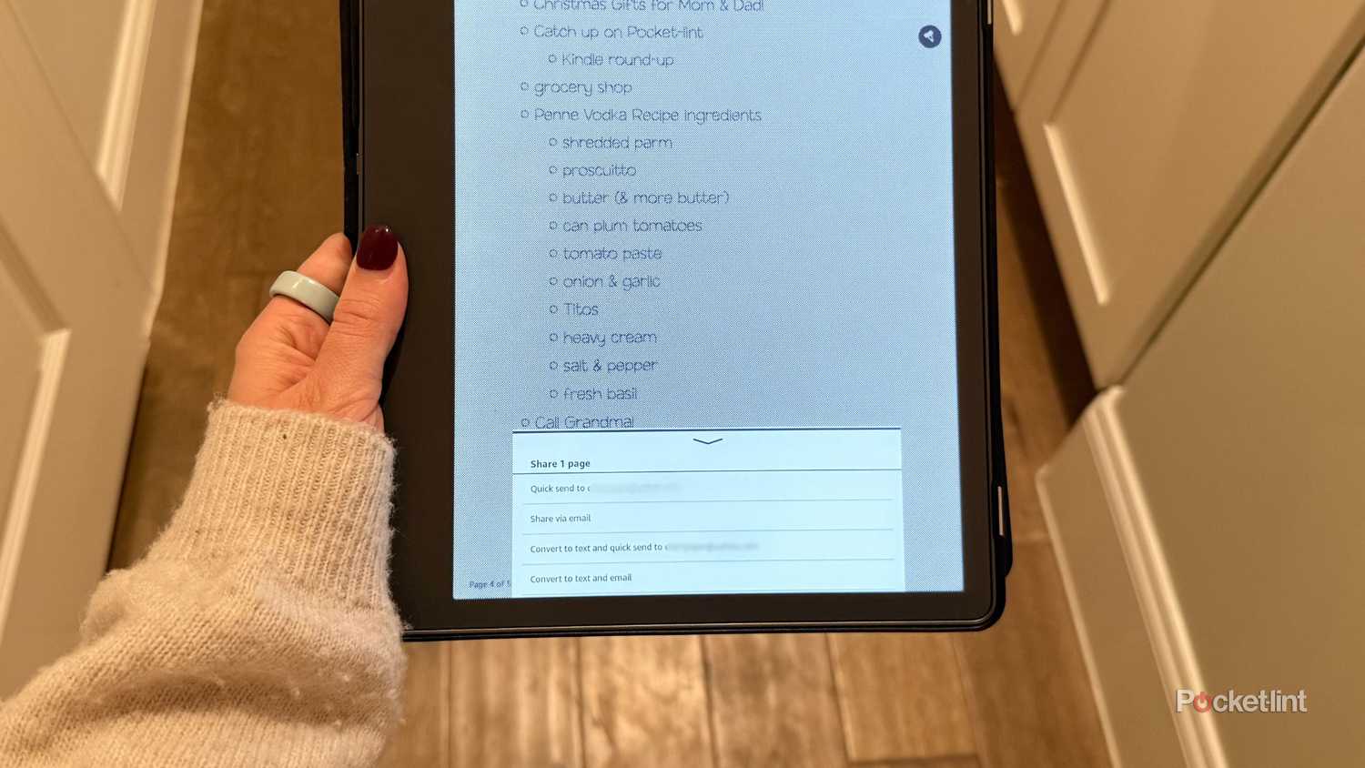 Kindle notes to email. 