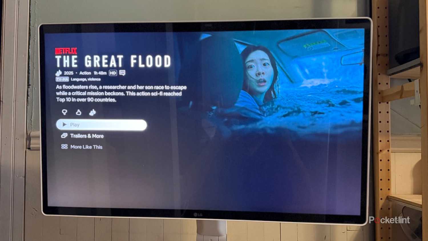 Netflix on LG Smart Monitor Swing.