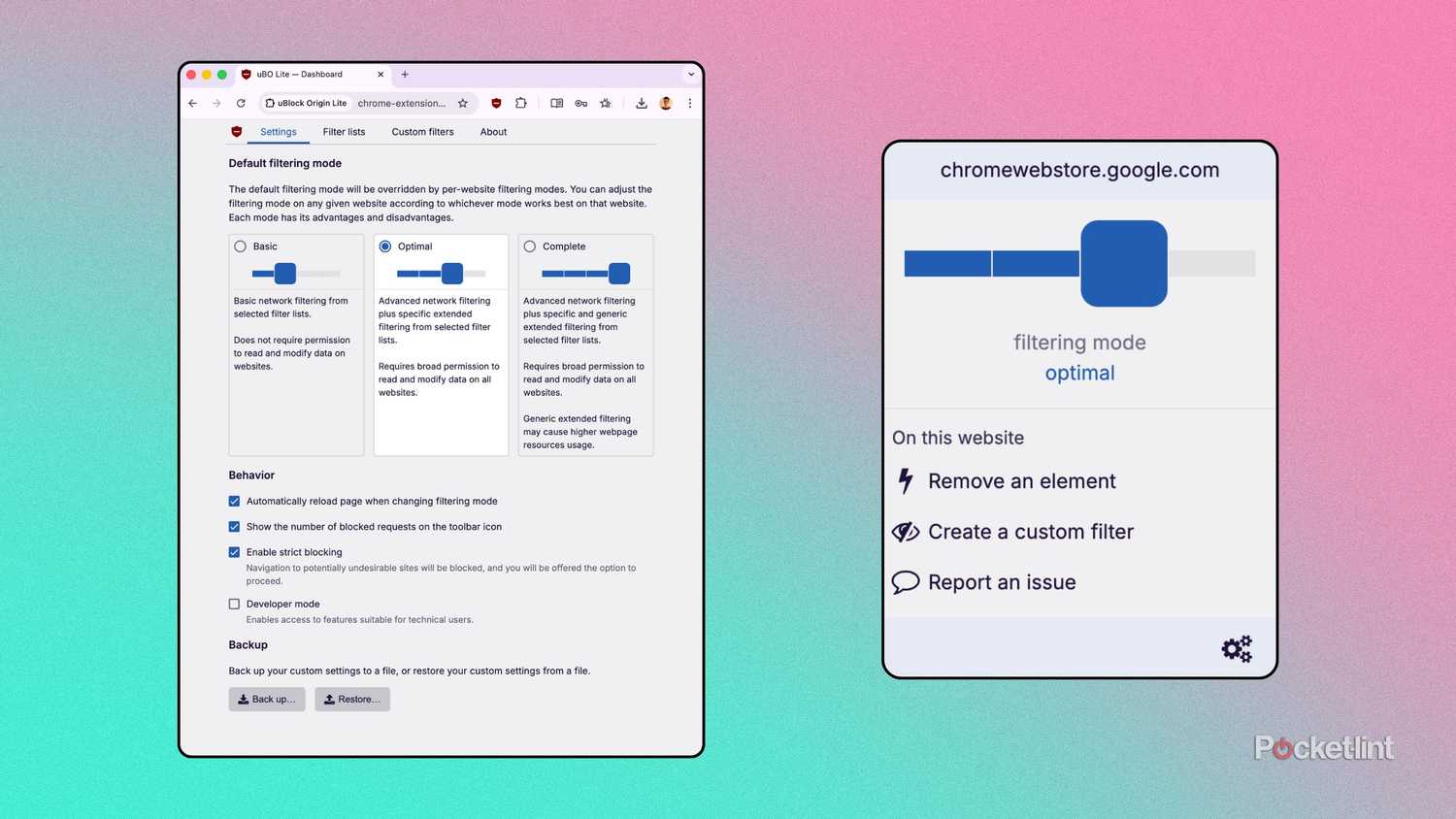 uBlock Origin Lite screenshots