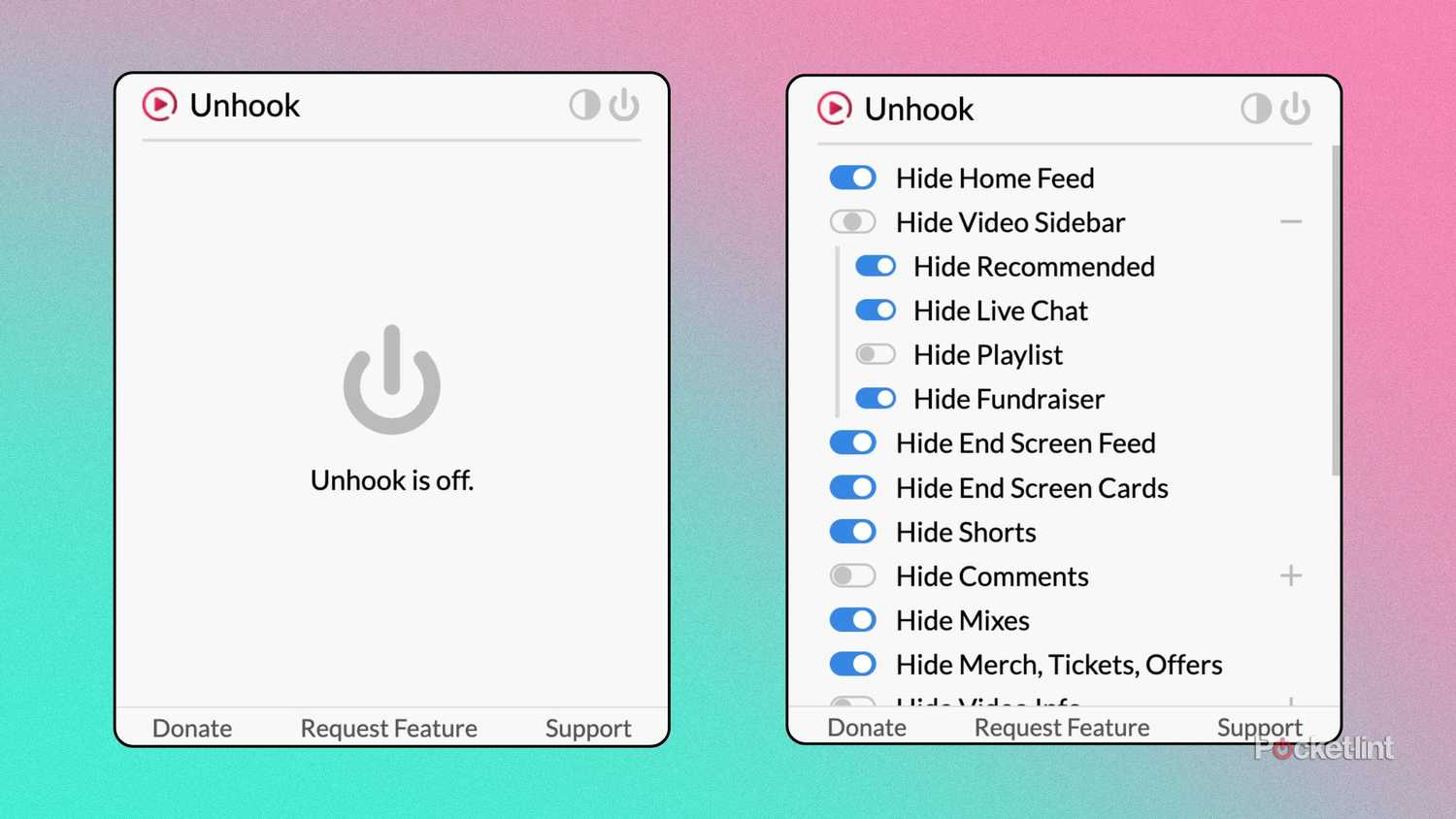 Unhook Nobody told me I could get YouTube Premium features for free with 6 ...
