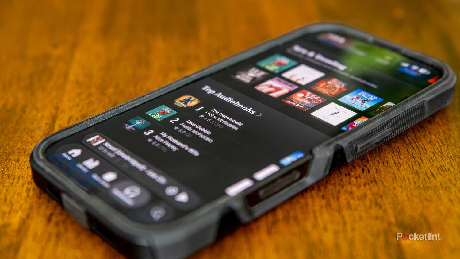 A still photo of the Apple Audiobooks Store. 