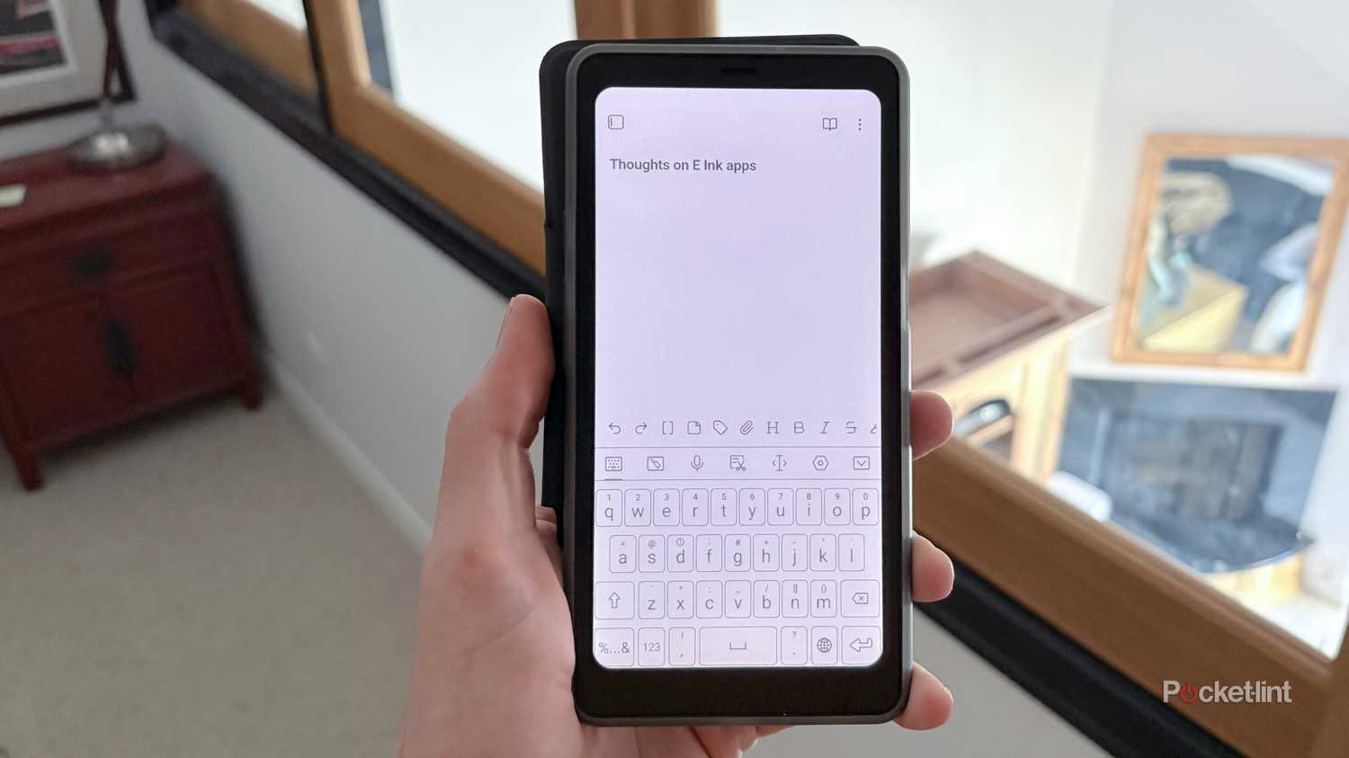 The Obsidian app running on a Boox Palma 2 Pro.