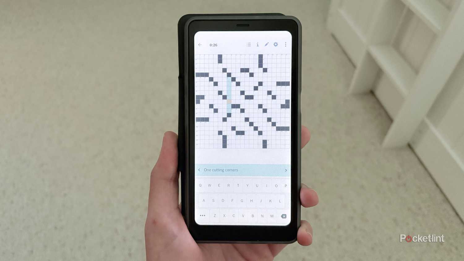 The NYT Games app running on a Boox Palma 2 Pro.