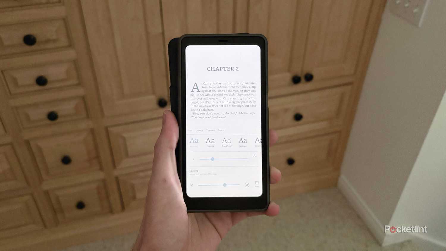 The Kindle app running on a Boox Palma 2 Pro.