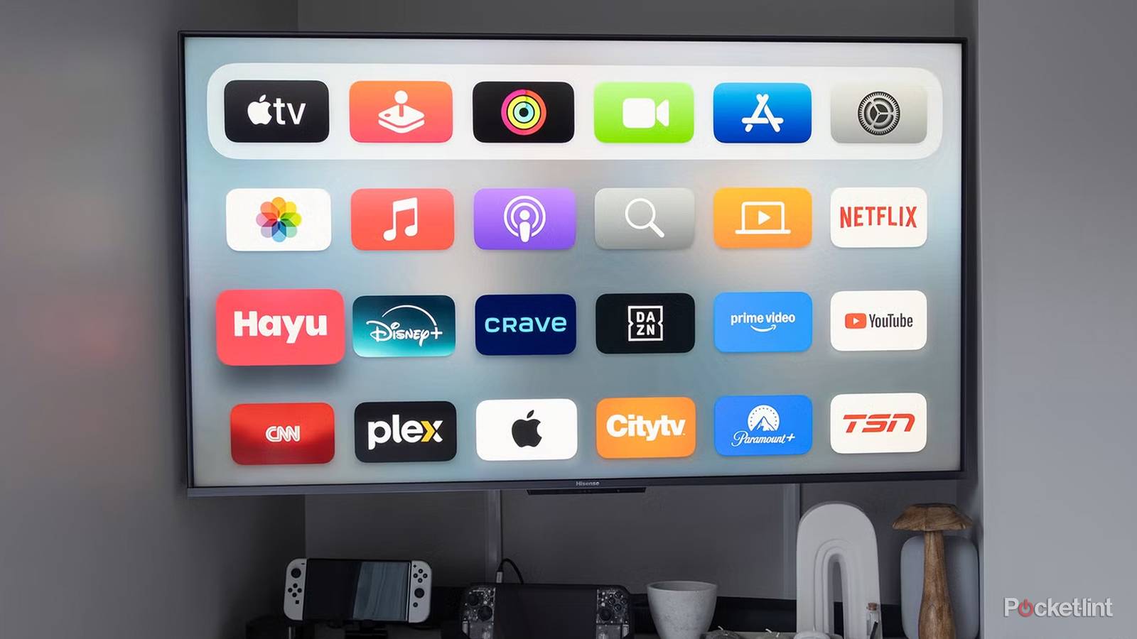 Interfaccia dell App Plexbet su TV