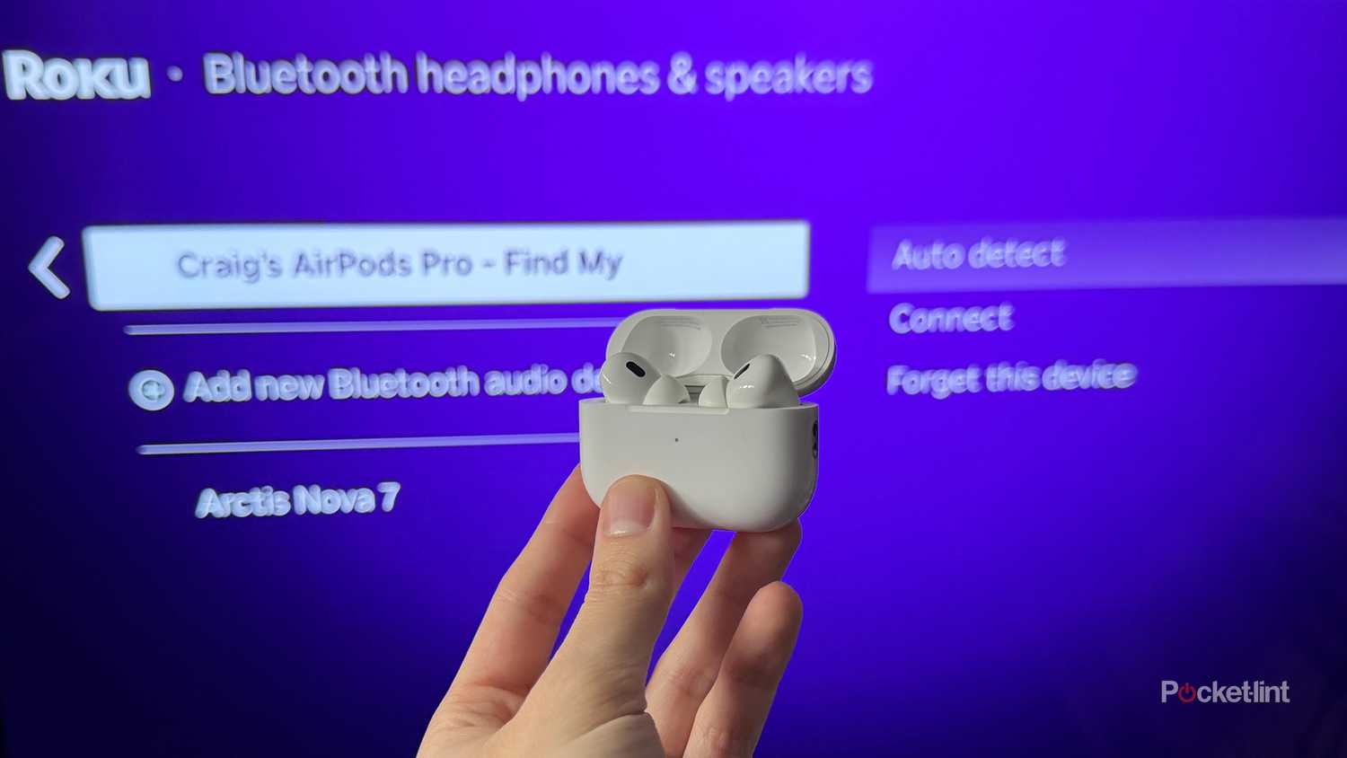 Connecting AirPods to Roku.
