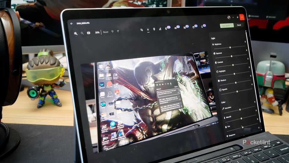 The Windows 11 Photos app in Edit mode