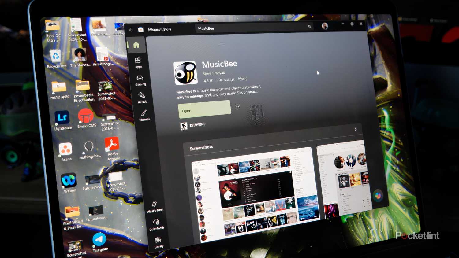 Microsoft Store window showing the Music Bee app