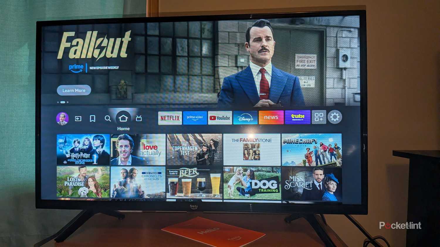 A 720p Amazon Fire TV home screen.