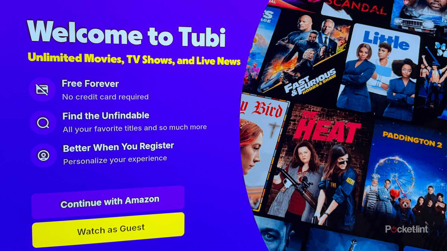 Tubi app on LG TV.