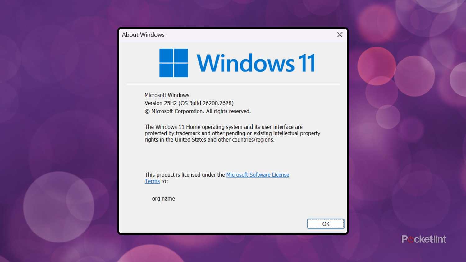 Windows 11 Winver screenshot