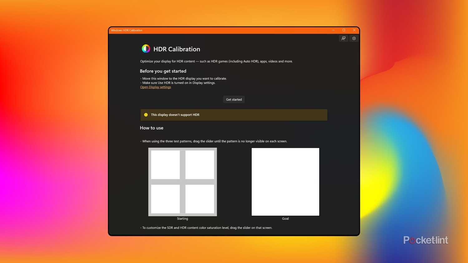 Windows HDR Calibration screenshot