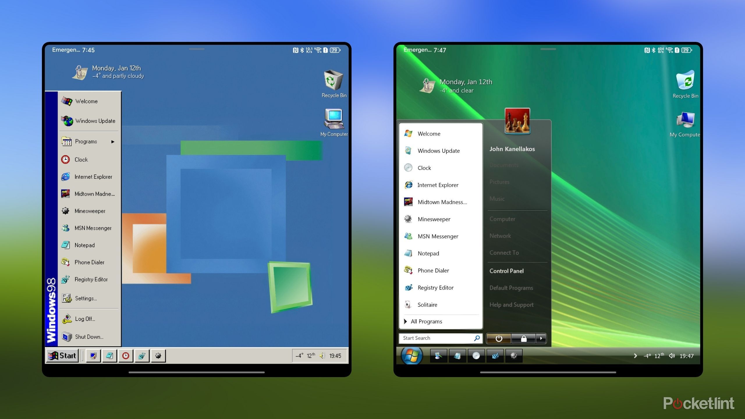 I brought my phone back to the Windows XP golden age with this Android ...