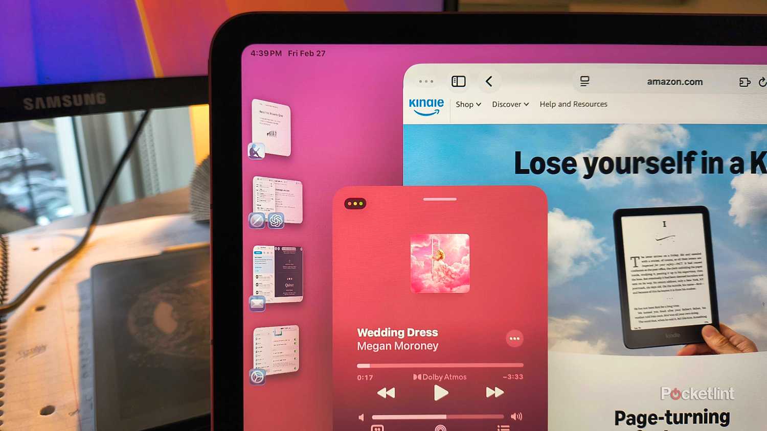 Stage Manager on an iPad. 