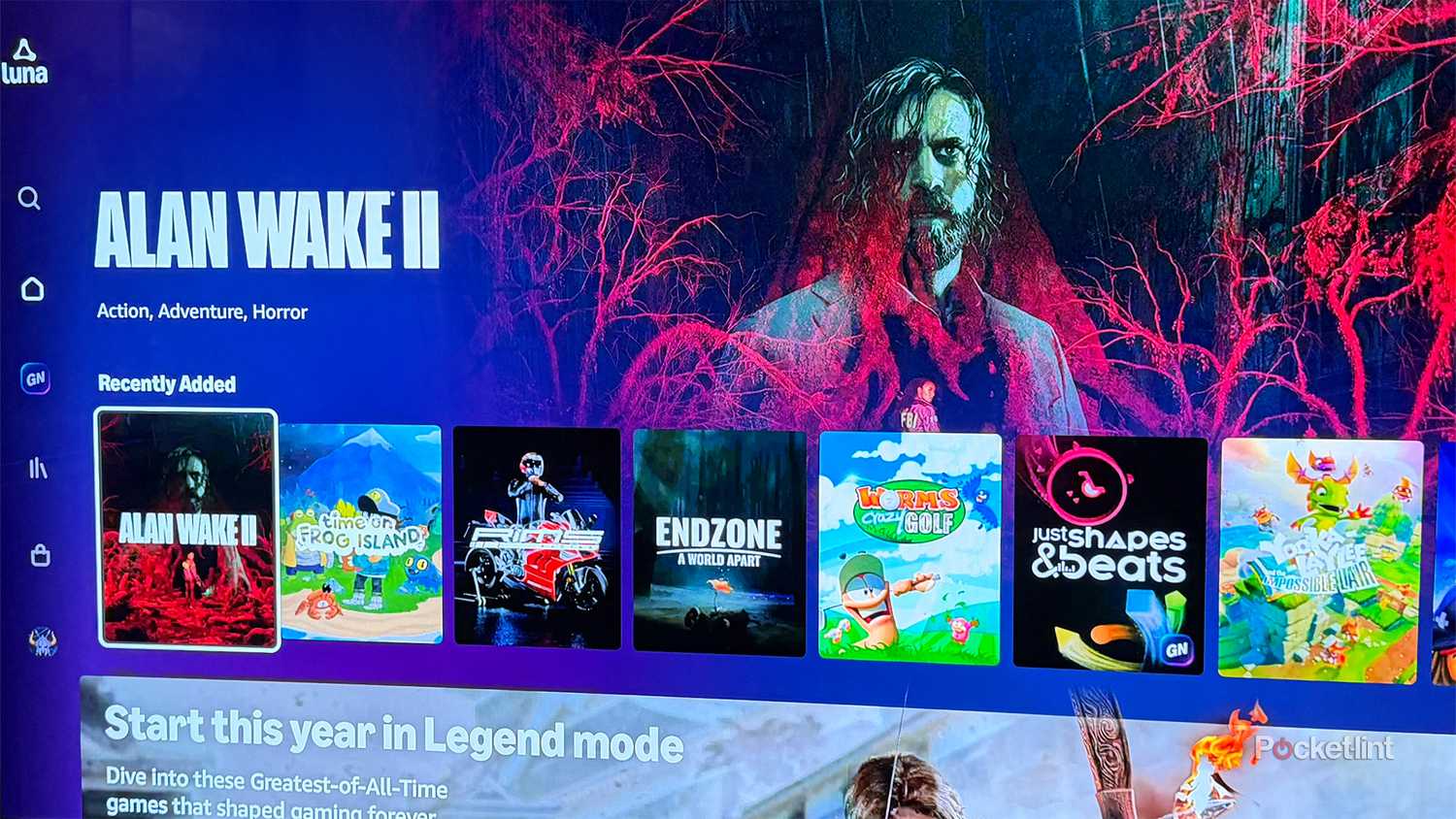 Amazon Luna cloud gaming app on Fire TV.