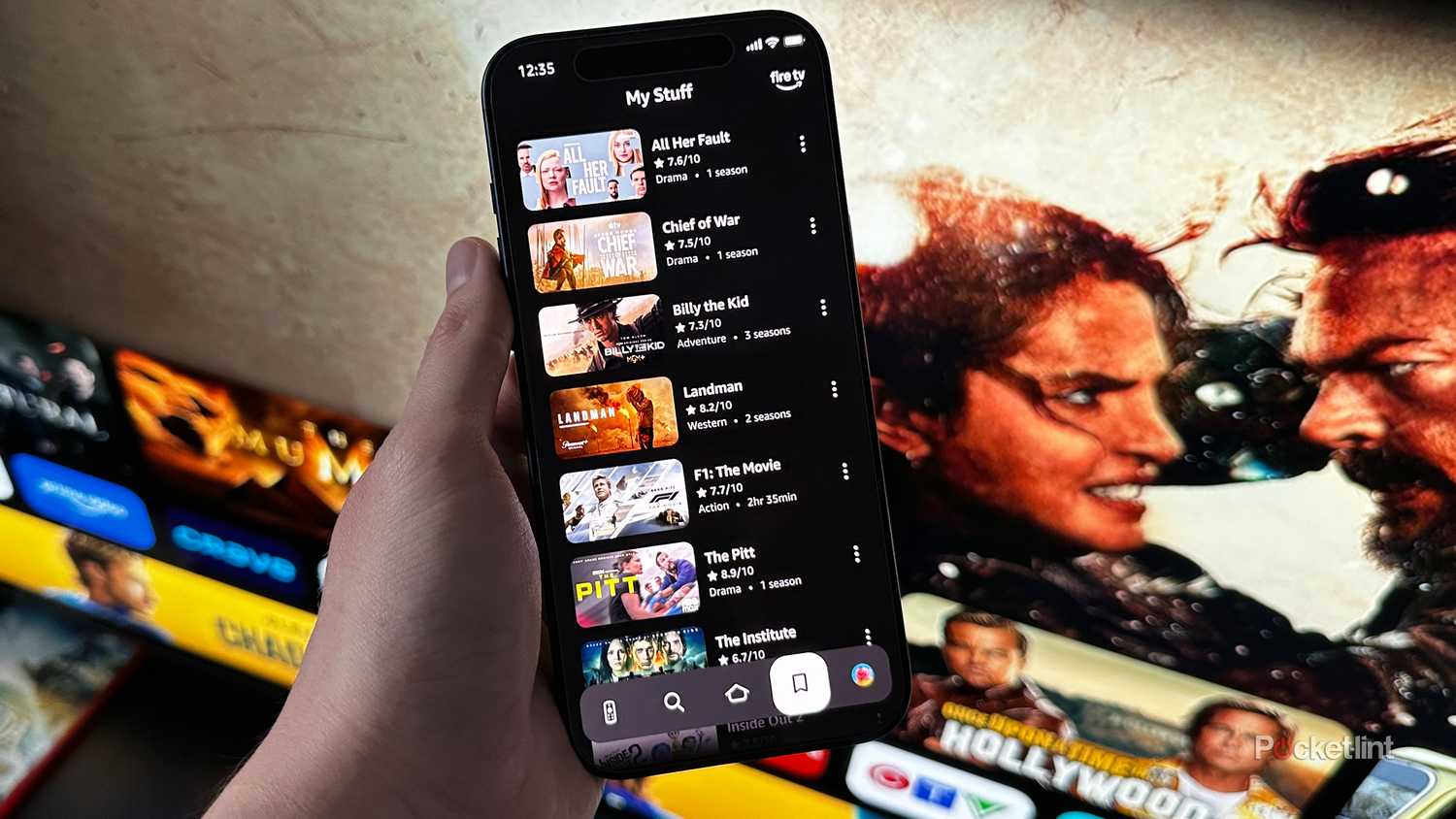 Fire TV mobile app on iPhone.