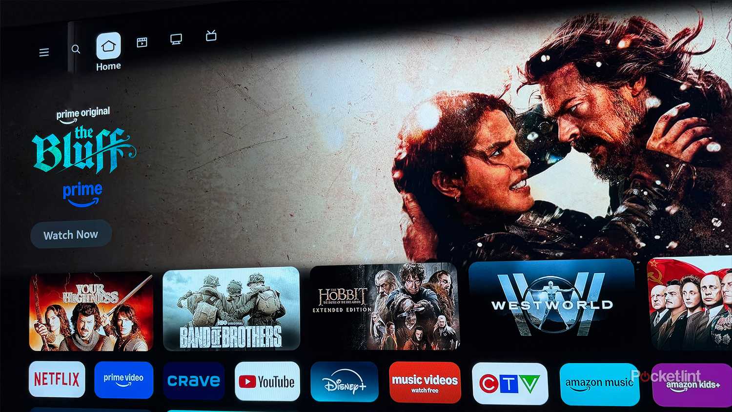 Fire TV home screen.