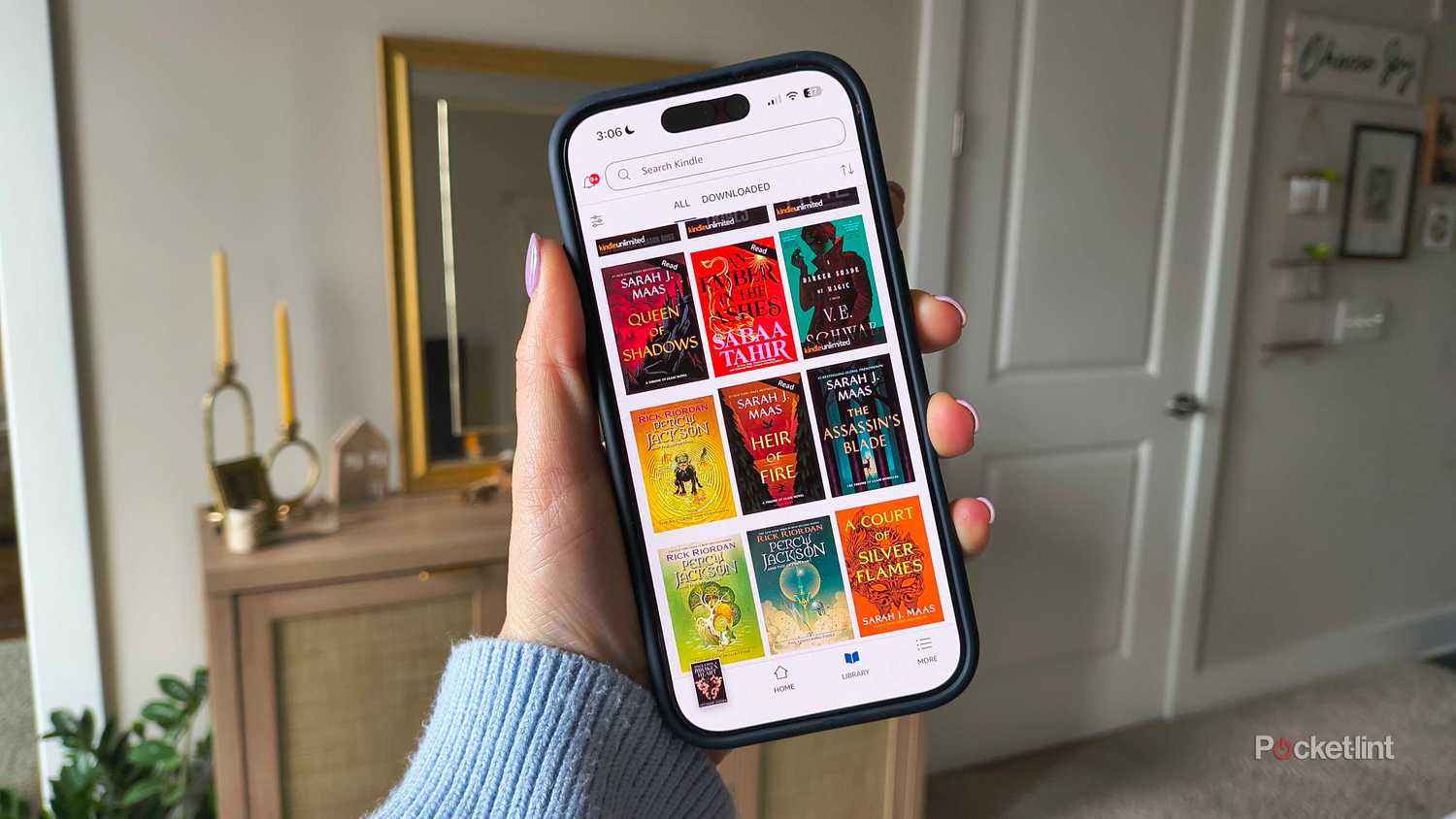 The Kindle app on an iPhone 16 Pro. 