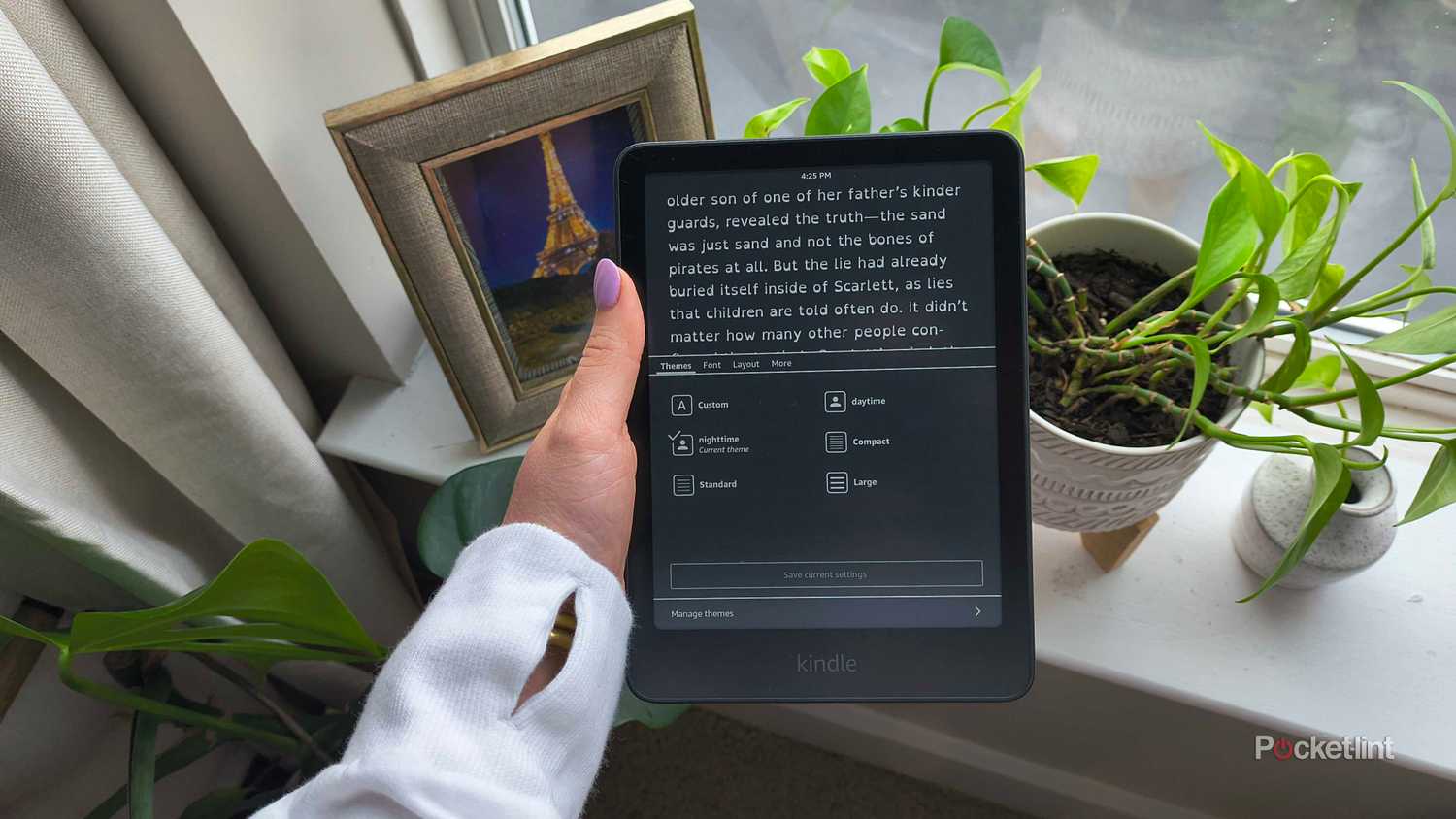 I found Kindle's secret custom reading modes