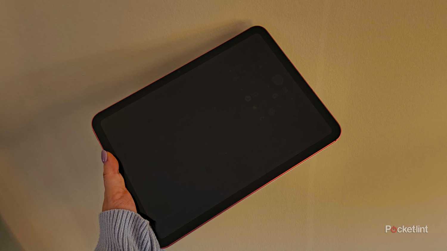 An iPad at maximum dimness with white point settings. 